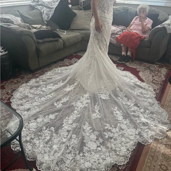 Elegant Lace Wedding Gown - Picture 4 of 4